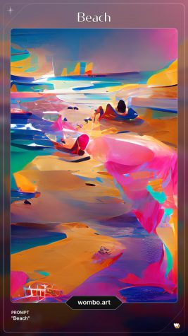 A Painting Generated Using The Word Beach